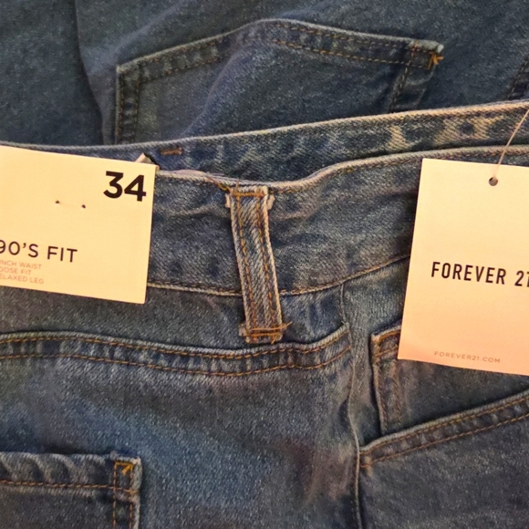 Forever 21 NWTs Bratz x F21 Rhinestone Wide-Leg Cutout Jeans - Picture 7 of 9